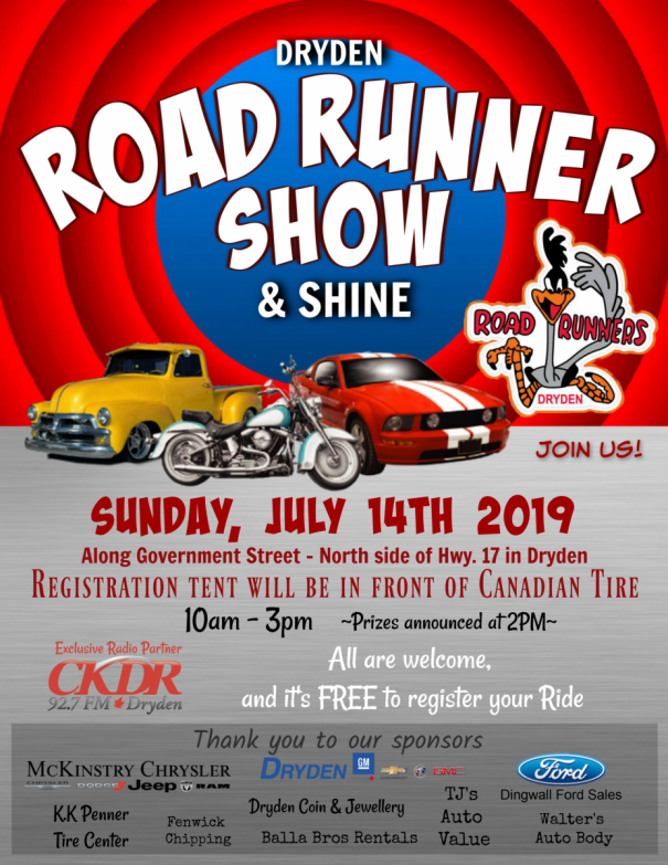 Dryden Road Runner Show & Shine | CKDR