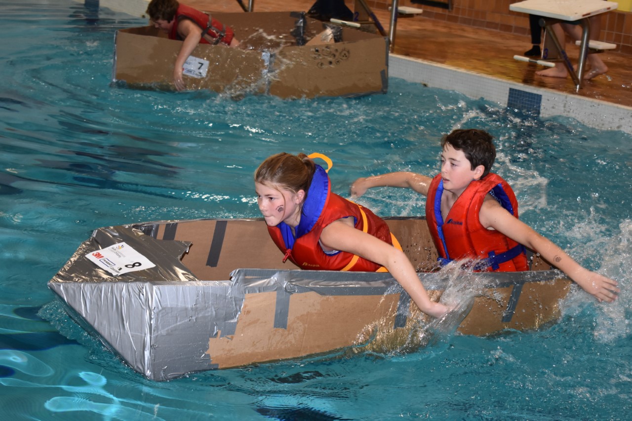 Cardboard Boat Race Promoting Skilled Trades CKDR