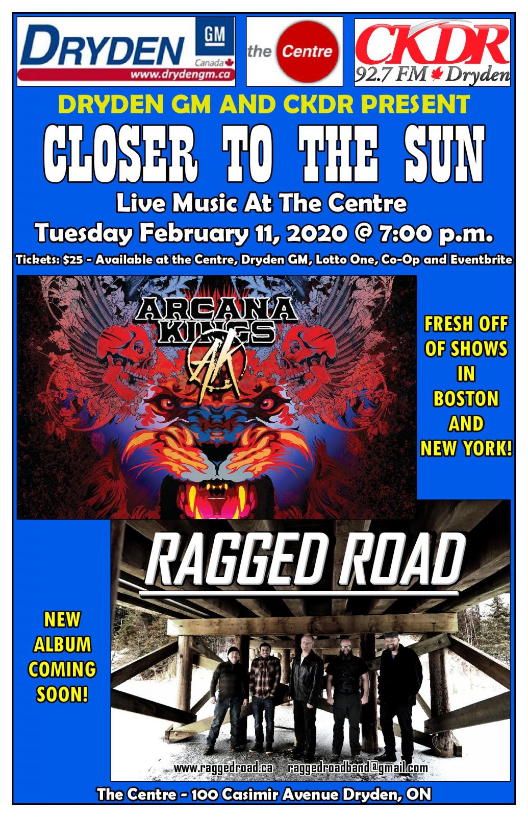 “Closer To The Sun” Concert Coming Soon CKDR