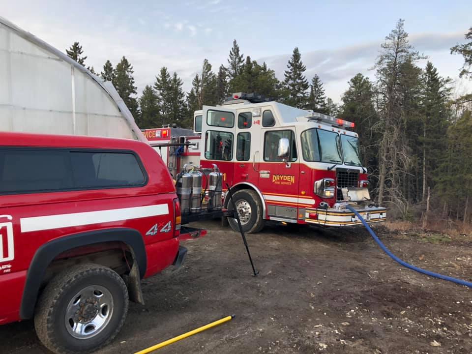 Large Fire West Of Dryden | CKDR